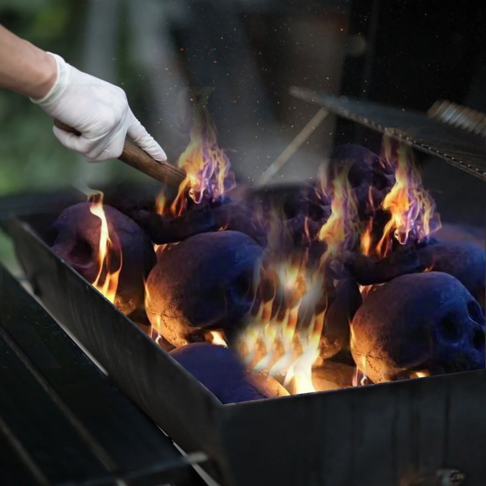 Реквизит для создания атмосферы искусственный каркас рукоятка огонь камин