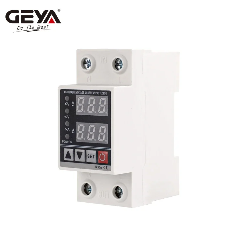 GEYA GP3-VA Din-рейка Защита от перегрузки по току Защитное устройство перенапряжения и