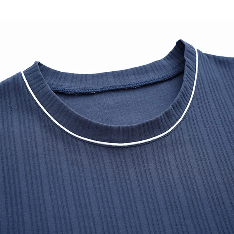 New Cotton Pajamas Men's Summer Homewear Thin Short-sleeved Shorts Loungewear Senior Sense Sleepwear Fat Plus Size Home Wear Set