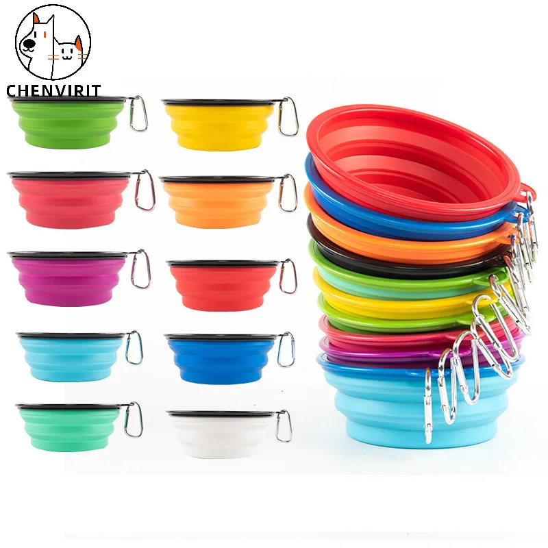 1000 мл большой складной контейнер для питомцев путешествий на открытом воздухе |