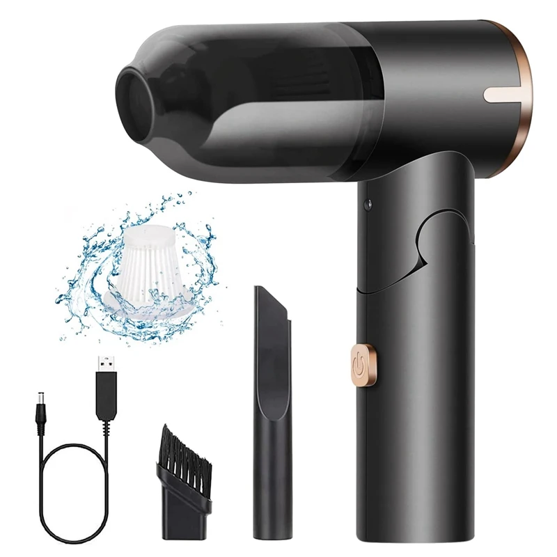 

Mini Handheld Vacuum Cleaner Cordless With LED Light-Foldable Mini Vacuum For Hoover Rechargeable For Car, Home, Office,Pet