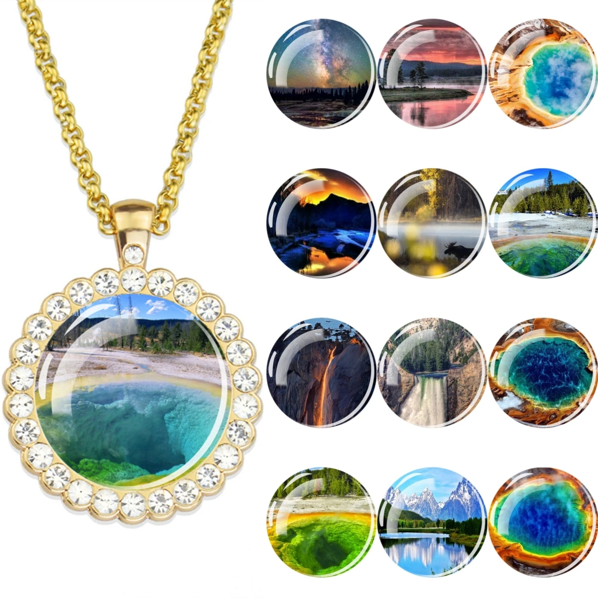 Йеллоустоун национальный парк художественное изображение стеклянный купол