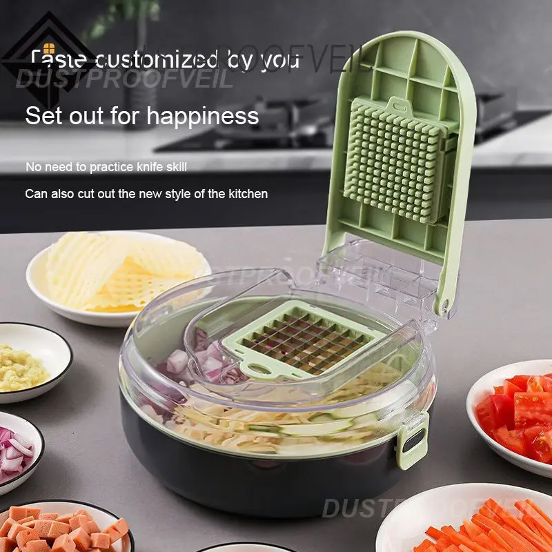 

Durable Circular Slicer Save Time Dicing Machine Anti-slip Effortless Veggie Chopper Kitchen Gadgets Multipurpose Grater