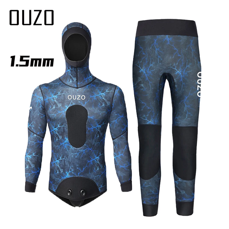 

Men Wetsuit 1.5mm Neoprene Camo Surfing Scuba Diving Suit Snorkeling Swimming Body Suit Wet Suit Surf Kitesurf Clothes Equipment