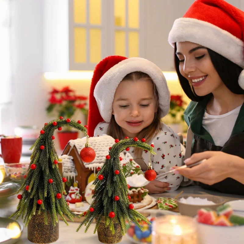 Рождественское украшение из полиэтилена имитация кривой шеи дерево подвесной