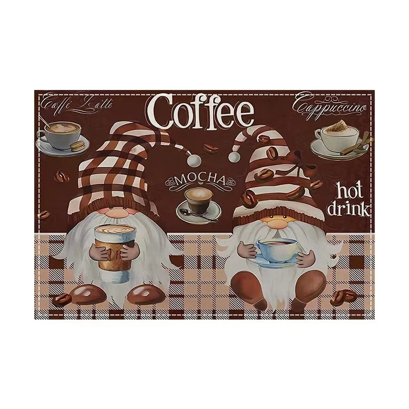 

RAKKS Американский Кофейный Дизайн, Впитывающий Коврик Для Кофемашины, Нескользящая Резиновая Подошва, Коврик Для Сушки Посуды