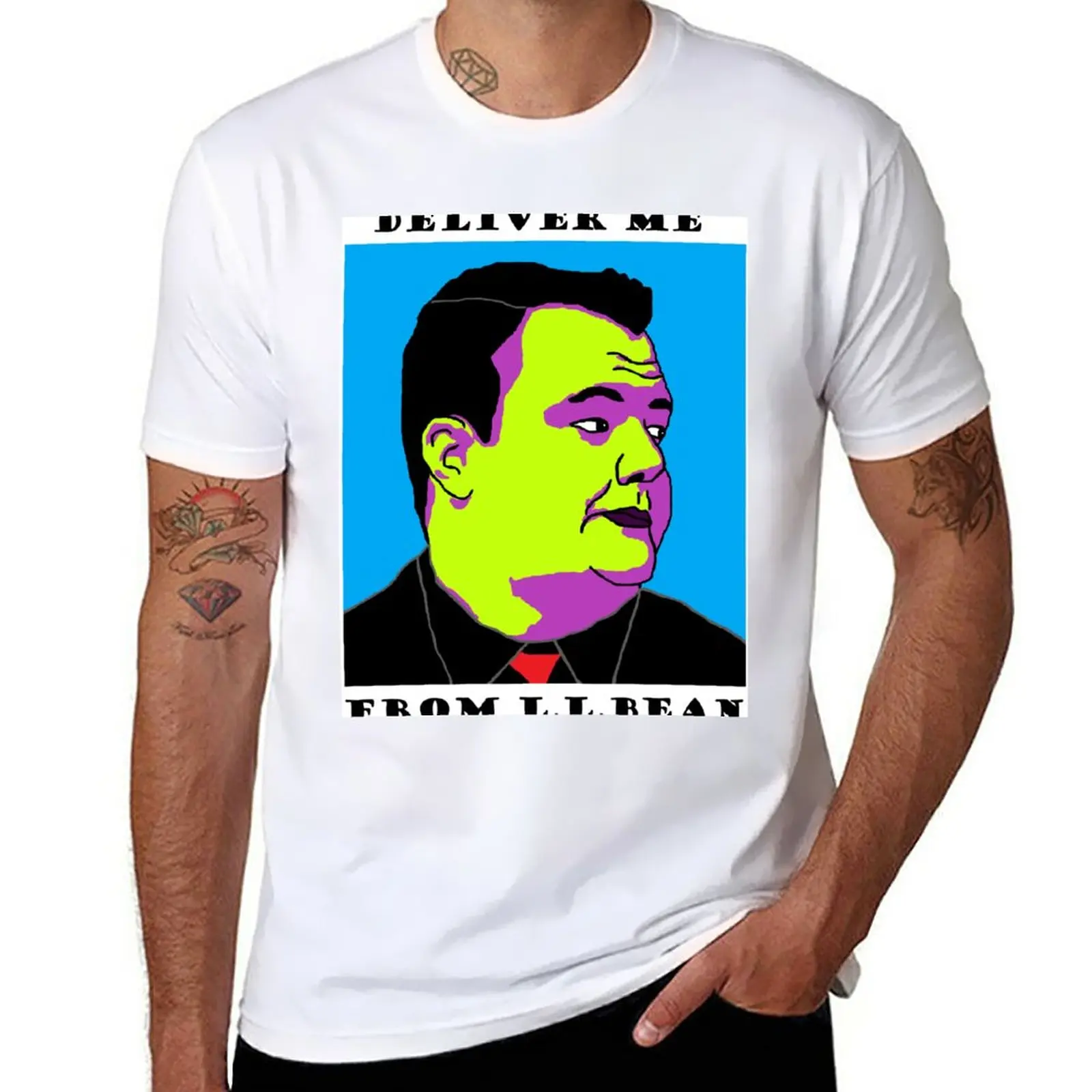 Футболка мужская оверсайз с принтом животного х/б