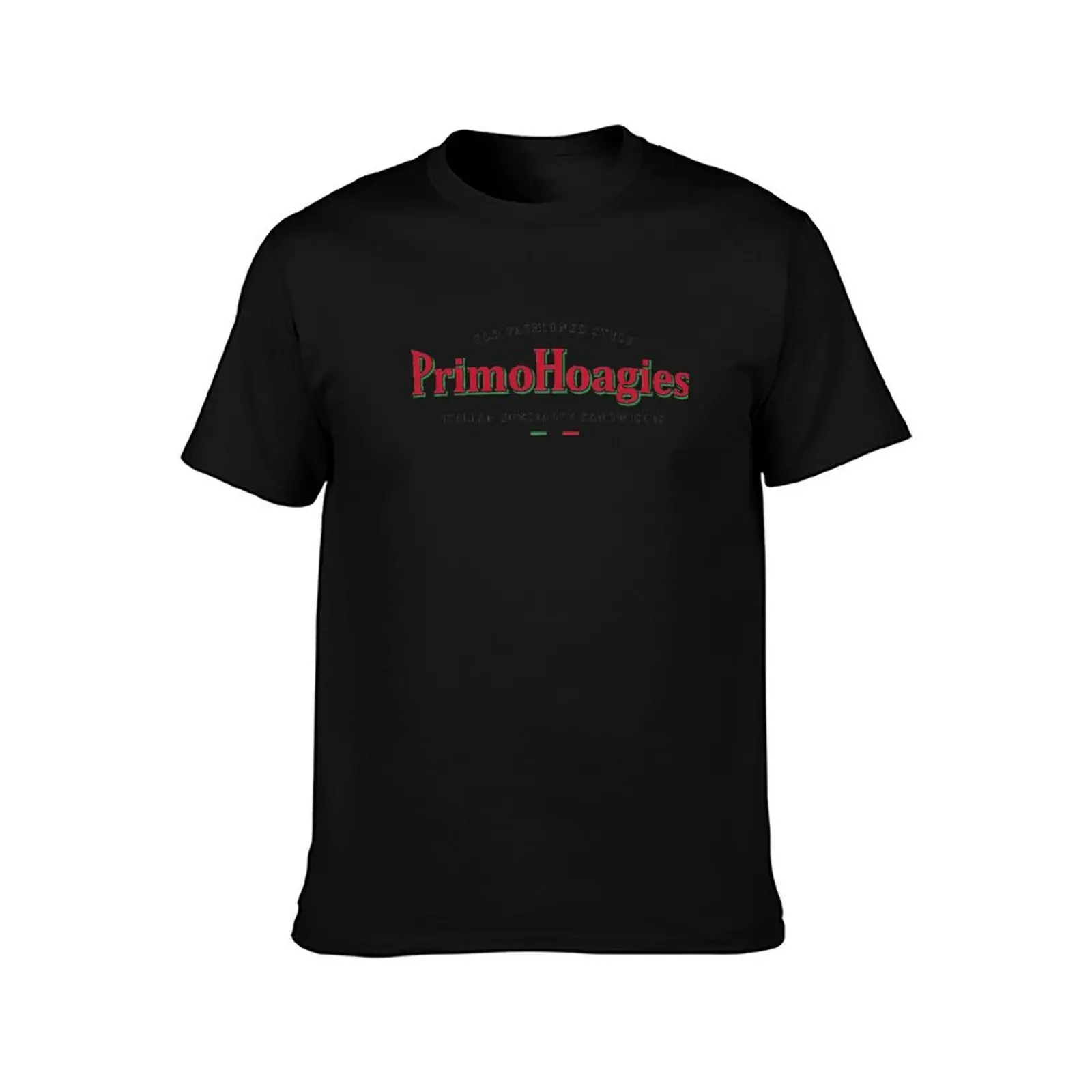 Фото Футболка с логотипом Primo Hoagies, футболки для мужчин, белые футболки с аниме, футболка большого размера №2