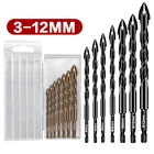 Набор сверл шестигранных из твердого сплава, 3-12 мм