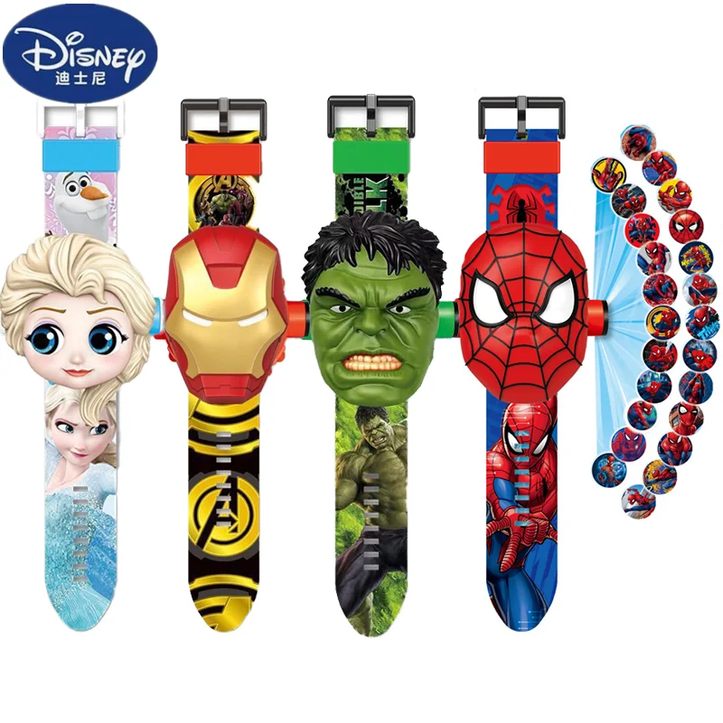 Светящиеся часы Человек-паук со светодиодный Ной подсветкой |