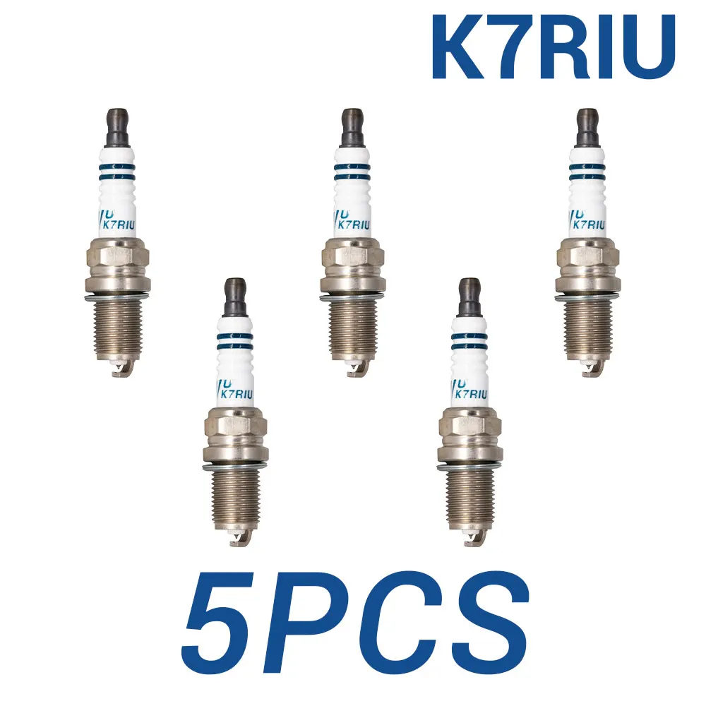 

5 шт., Иридиевые свечи зажигания с U-образным пазом, замена свечей VAG 101000016AA PFR7B(4853) BKR7EIX(2667), автозапчасти