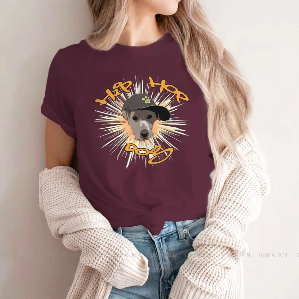

Cool Dog Hip Hop Fashion Roar TShirt for Woman Girl Doggie Classic Soft Summer Tee T Shirt Novelty Trendy Loose 4XL