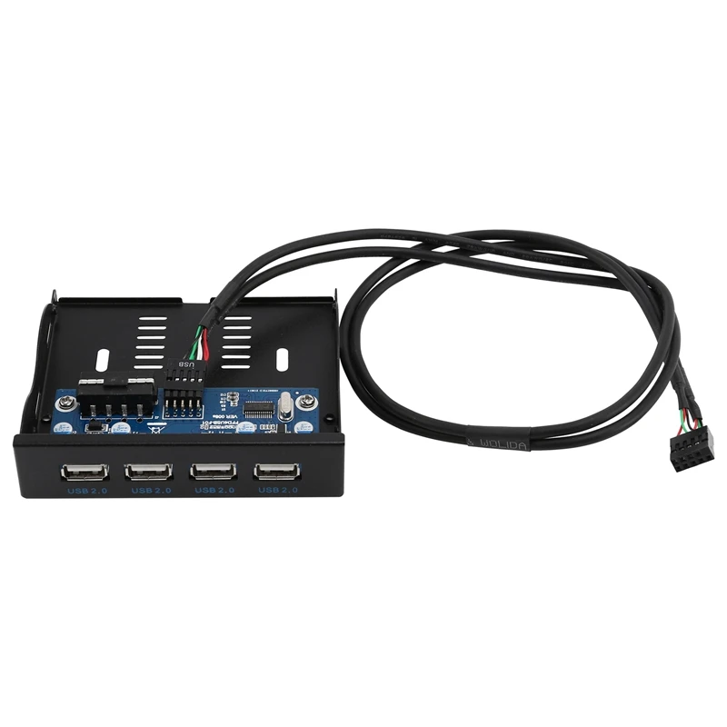

3,5-дюймовый флоппи Бэй 4 порта USB 3,5 концентратор USB2.0 расширение передней панели адаптер Соединительный кронштейн с 9-контактным кабелем для рабочего стола