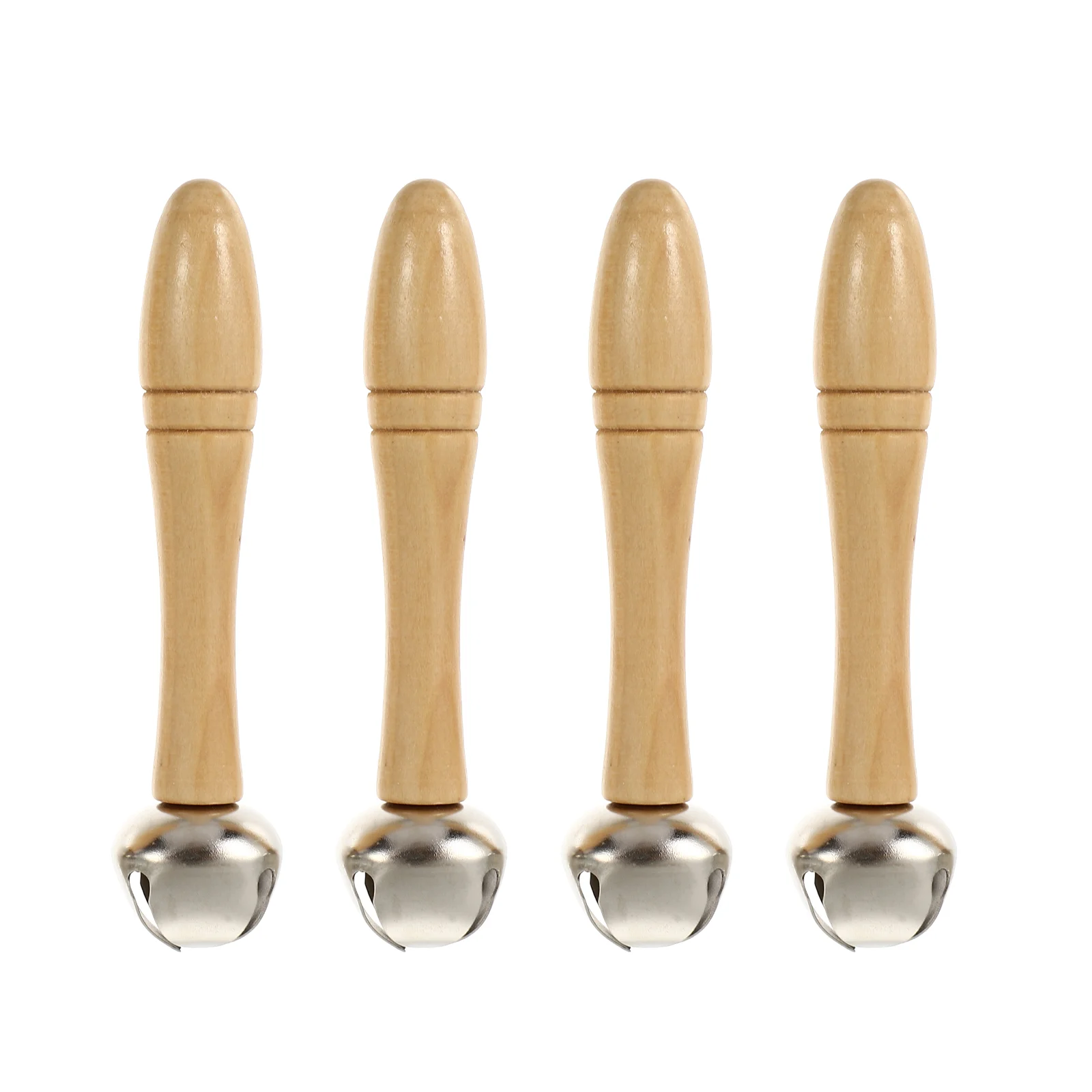 

4pcs Lovely Hand Bell Toddler Comfort Rattle Percussion Toys for Children