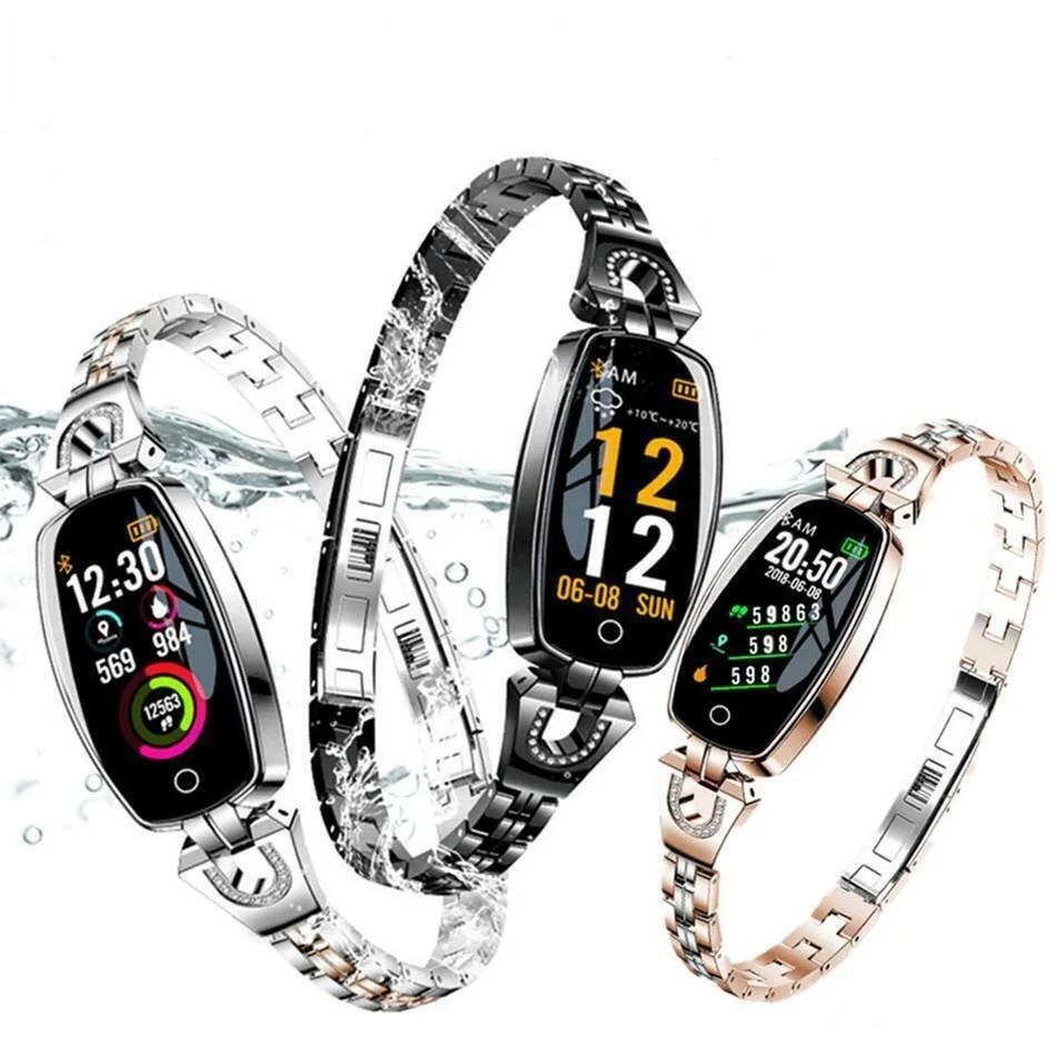 

Luxury Ladies Diamante Bracelet Smart Watch, Fitness & Activity Tracker Gift Box