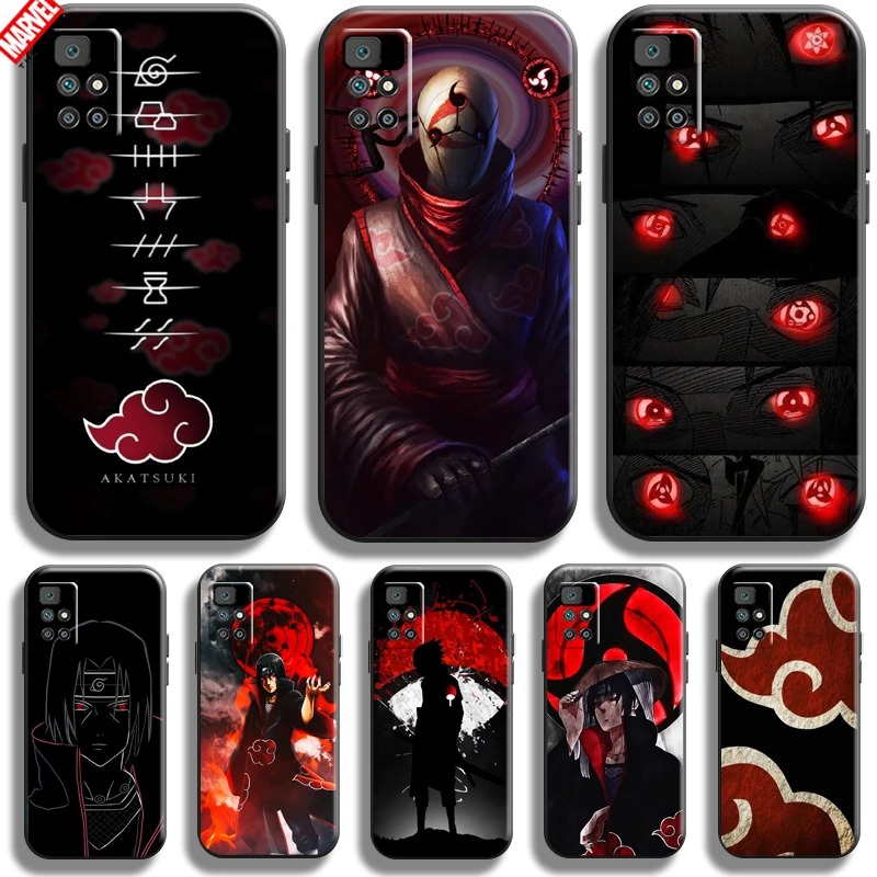 

Naruto Uchiha Itachi Akatsuki For Xiaomi Redmi 10 Phone Case Redmi 10 Coque Funda Silicone Cover Black Soft Liquid Silicon