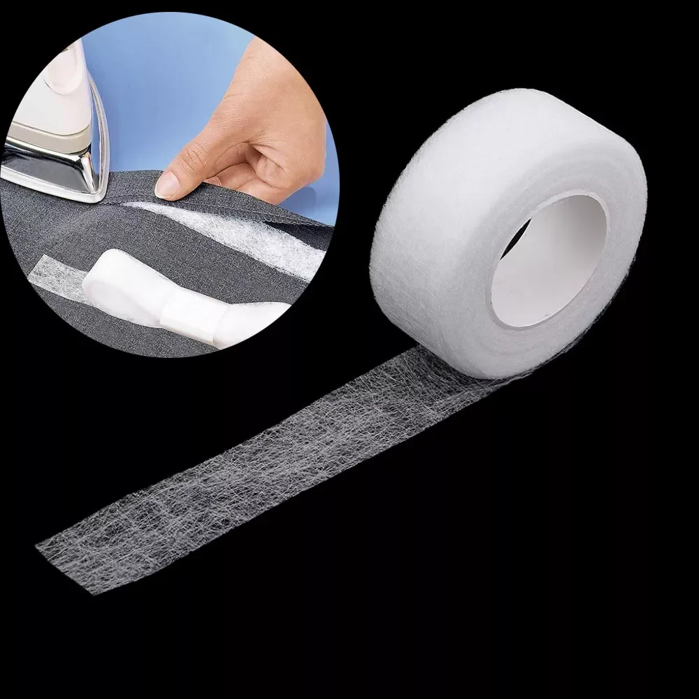 

1pcs White 20mm Iron On Hemming Tapes Wonder Web Fusible Bonding Lace Trim Sewing Garment Accessories