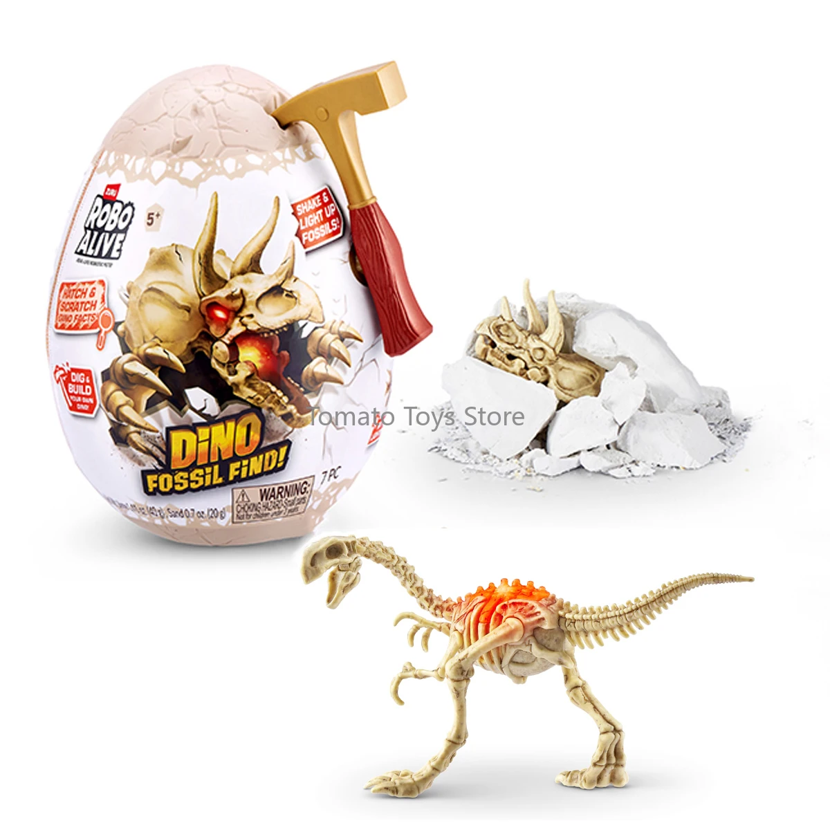 В наличии Robo AliveMini Dino Fossil Find Gigantoraptor Stegosaurus Dig and Discover игрушки-сюрпризы для