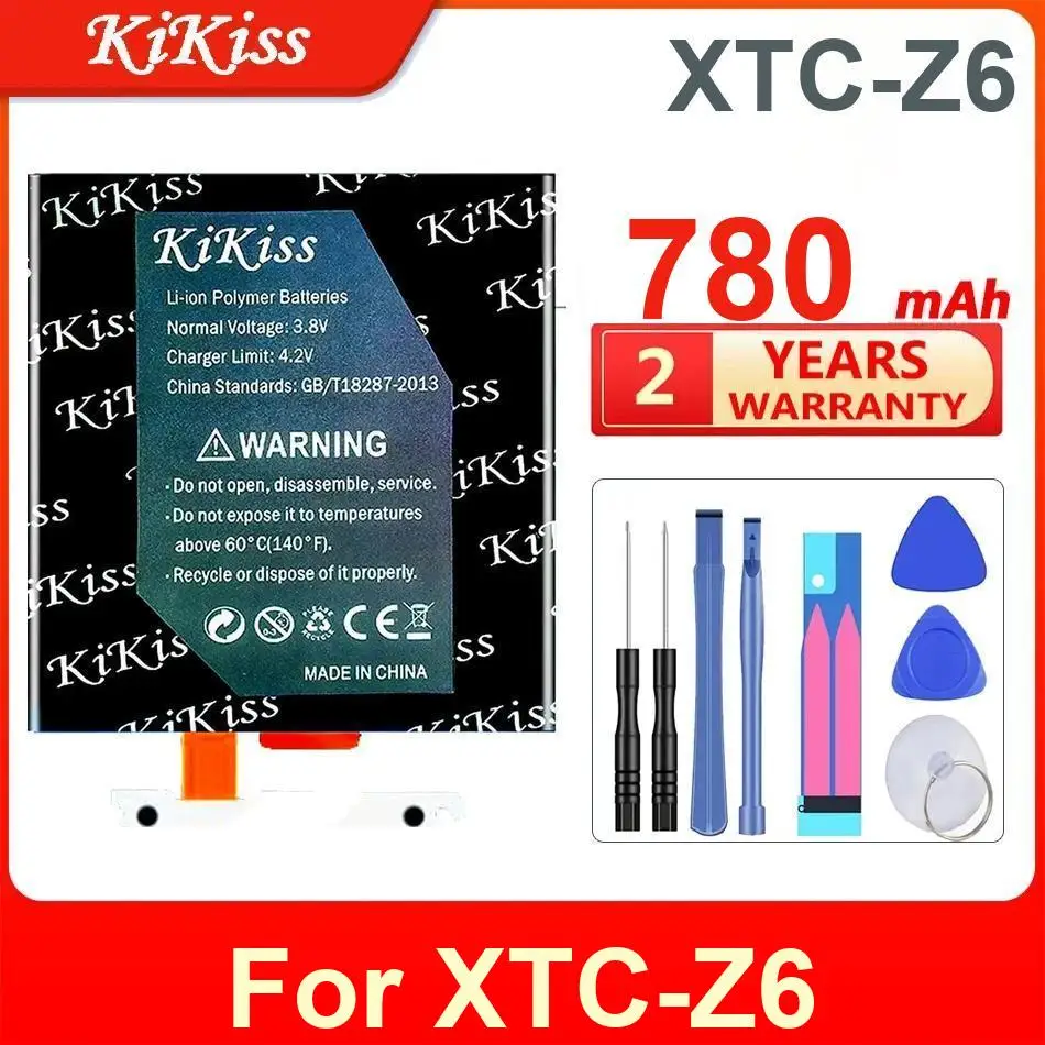 Фото Батарея для часов KiKiss для часов imoo okii XTC-Z6, аккумуляторы XTC-Z6 780 мАч, с инструментами №2