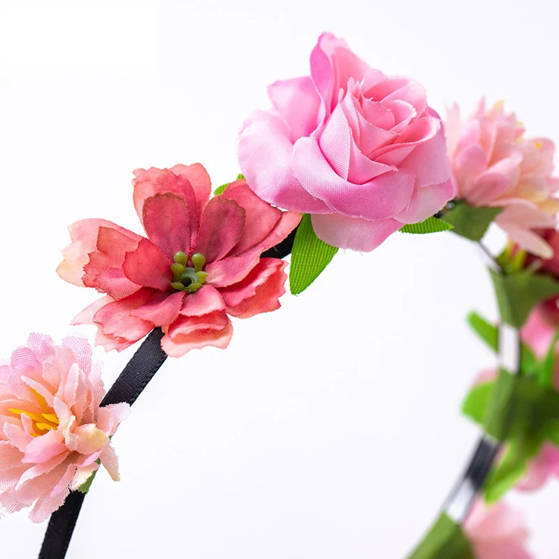 

Simulation flower baby headband newborn girl elastic hairband children's photography props headscarf baby hair accessories
