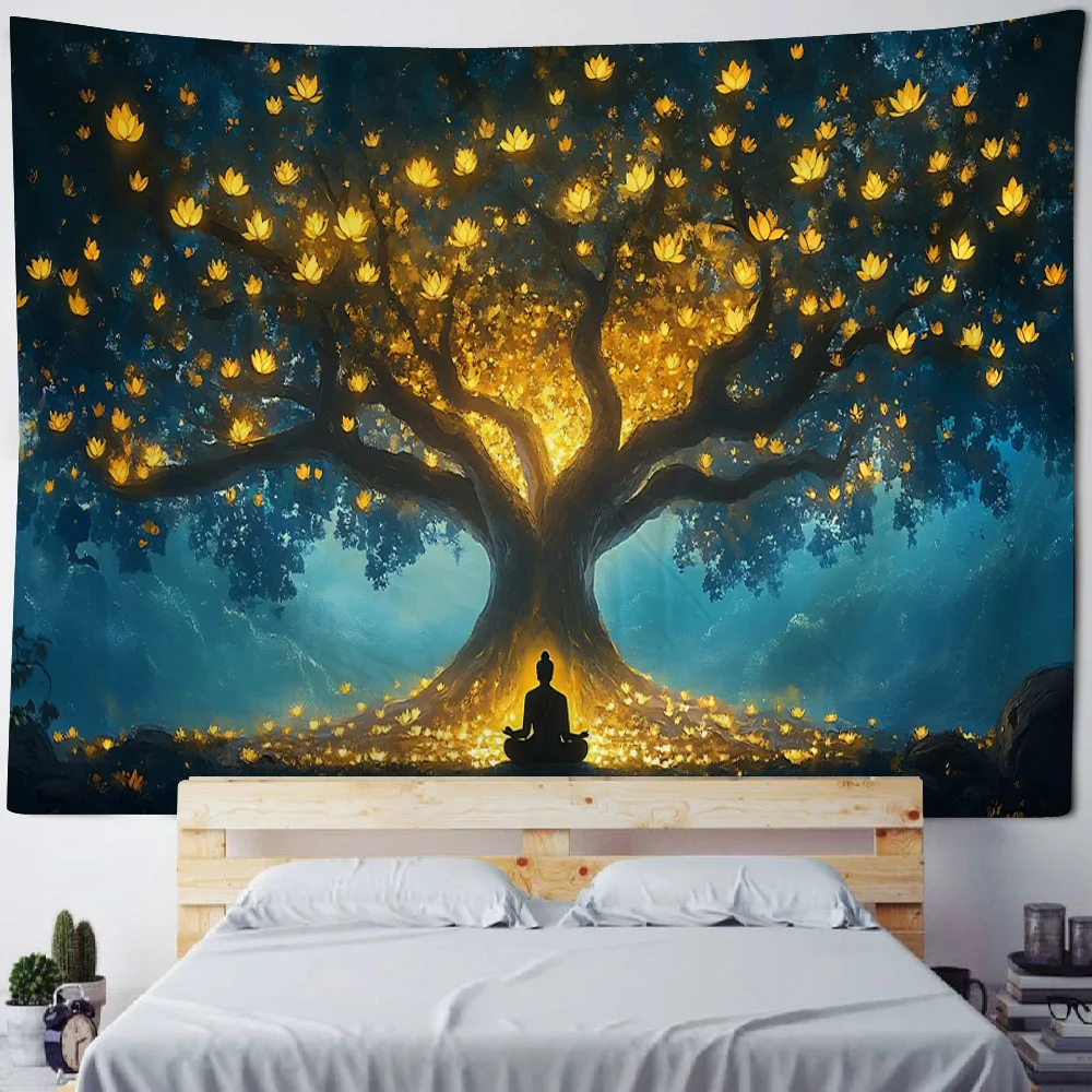 

Гобелен лотоса из полиэстера