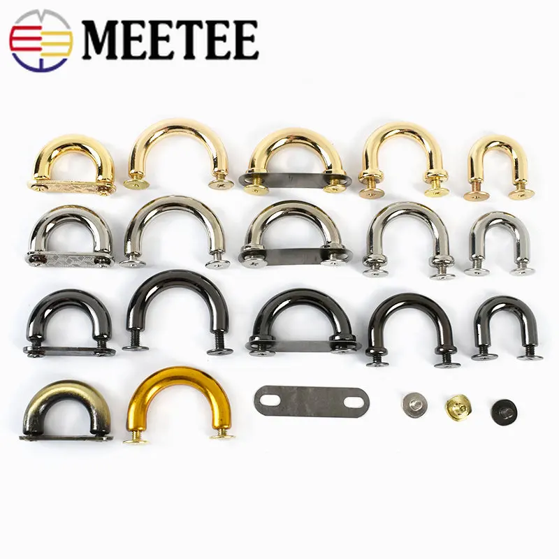 

10/30Pcs 9-20mm Metal U Ring Buckle Bag Arch Bridge Buckles Handbag Strap Connector Hangers Clasps Hook DIY Hardware Accessories