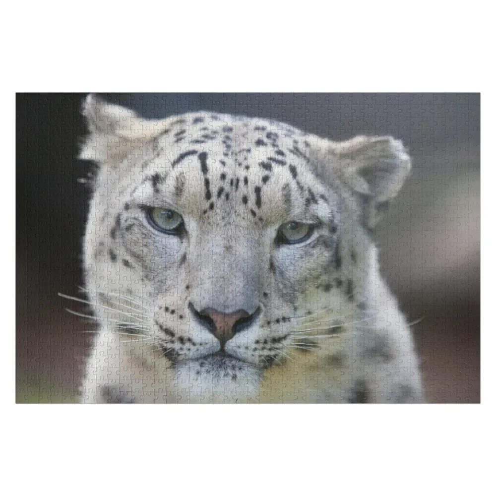 Пазл Снежный Леопард Рождественские Игрушки Деревянное Имя Персонализированный