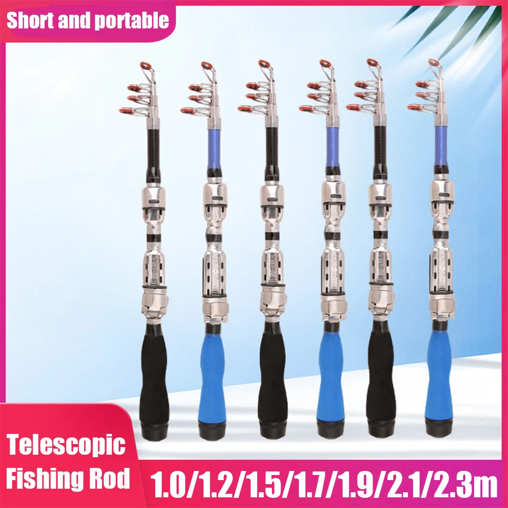 

1m-2.3m Telescopic Fishing Rods Rod Fashion Rod Top Quality Fixed Ceramic Spinning Tackle Spare Parts for Fishing Accessories
