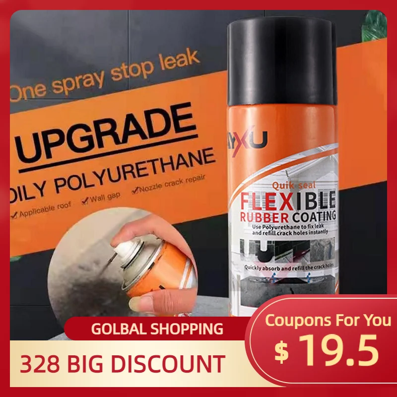 

Sealant Waterproof Glue Invisible Paste Mighty Repair Adhesive Polyurethane Leak-Proof Coating For Home Bathroom U9R4