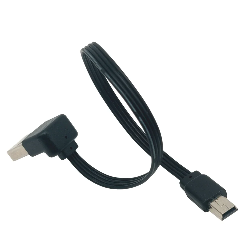 USB 2.0 штекер 90-градусный правый локоть к мини-USB штекерный кабель для передачи