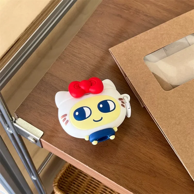 Фото 3D-чехол для наушников в стиле милого японского мультфильма Tamagotchi для Airpods 4, 2, 3, 1, Pro 3, 2, защитный мягкий чехол для беспроводных Bluetooth-наушников №4