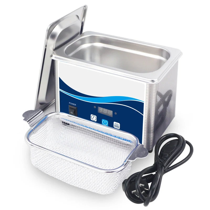 

220V 800ml Household Digital Ultrasonic Cleaner 60W Stainless Steel Bath Ultrasound Cleaning for Watches Jewelry Tool Part