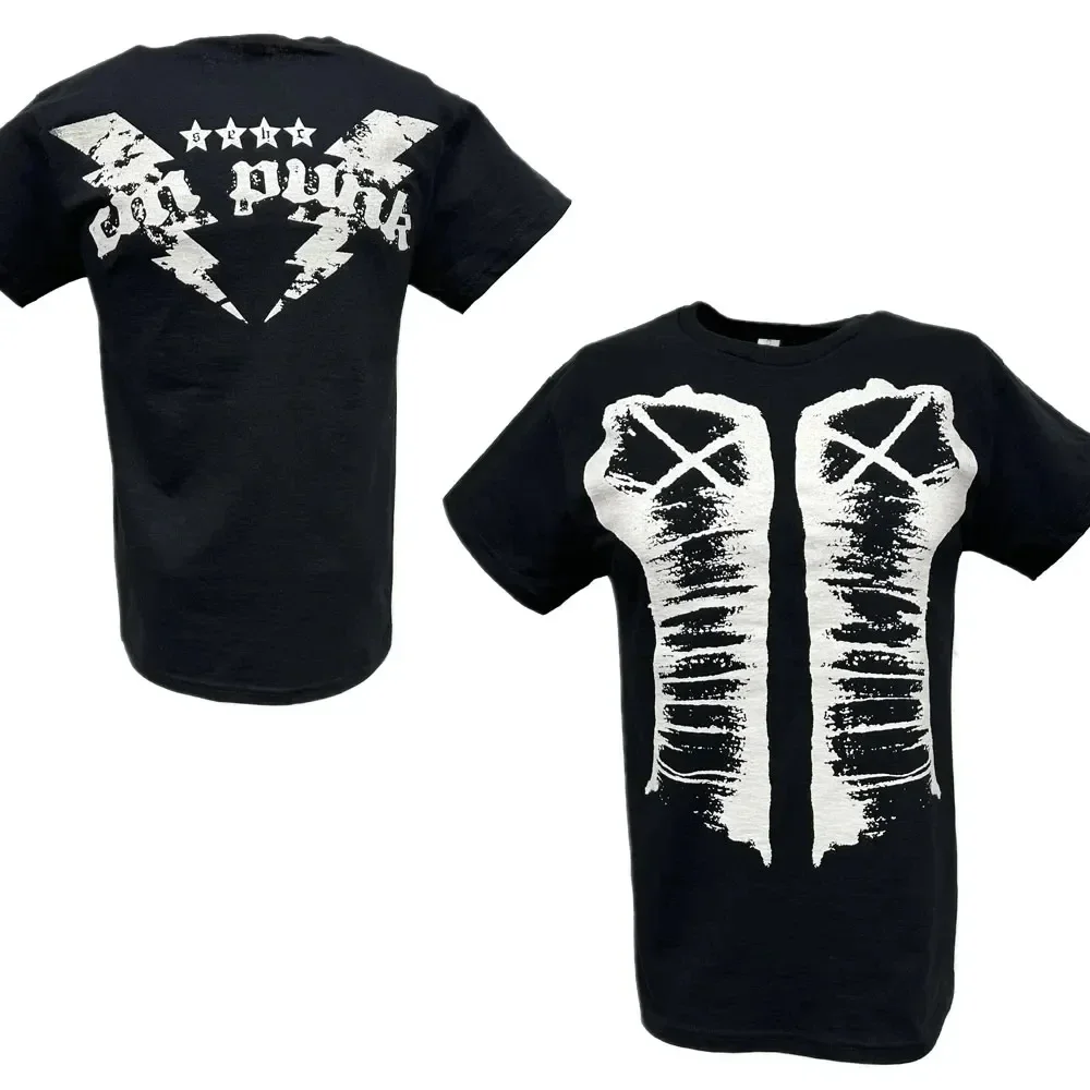 Фото Camiseta deportiva CM Punk guerrera impresa en 3D en verano 2025, mejor manga corta CM Punk en blanco y negro para hombres №4