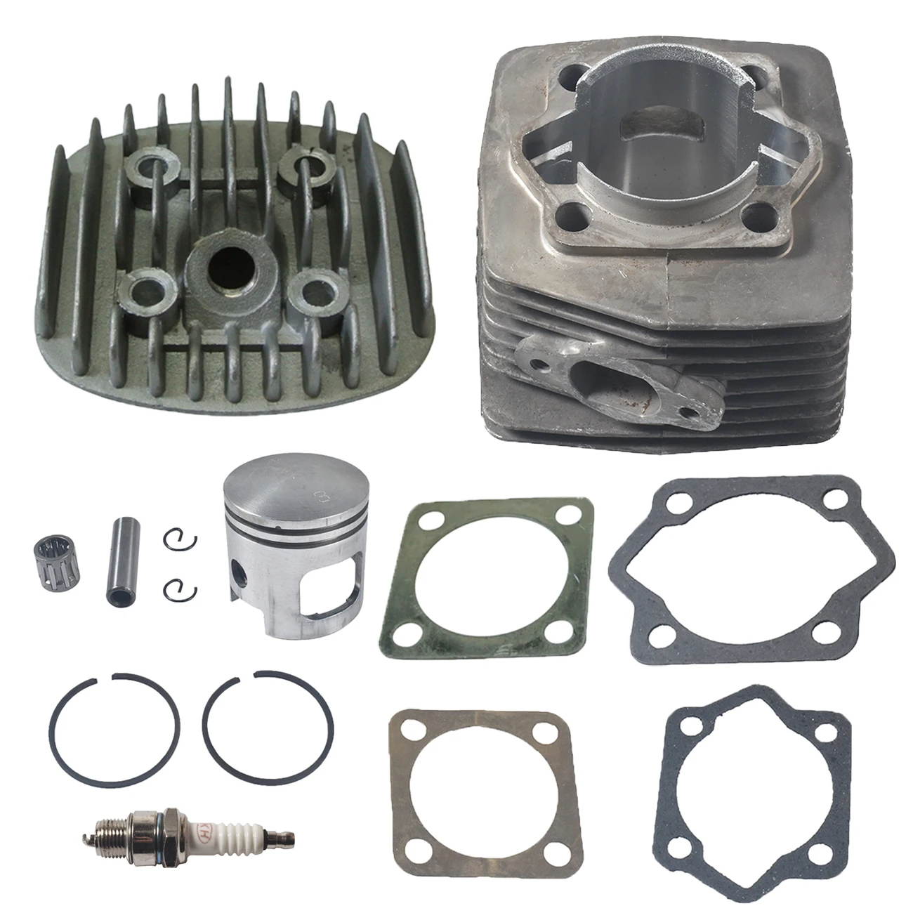 

Поршень высокого отверстия sthus 47 мм с головкой цилиндра с комплектом цилиндров для двухтактного моторизованного велосипеда 66 куб. См 80 куб. См