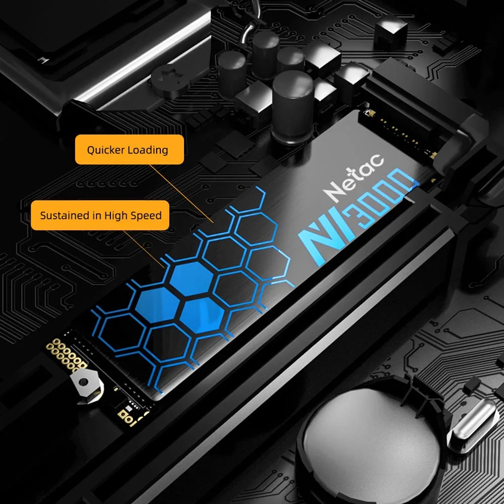 SSD-накопитель Netac NVME M2 1 ТБ 250 ГБ 500 Гб |