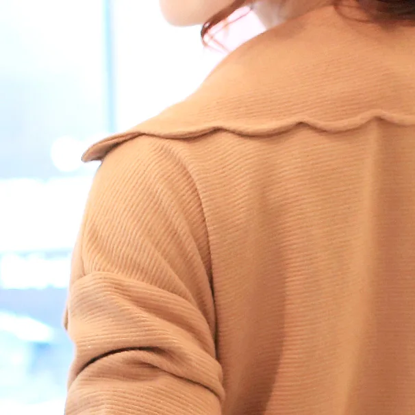 Японский журнал Лиз Виви свободное плотное пальто кружевной трикотажный