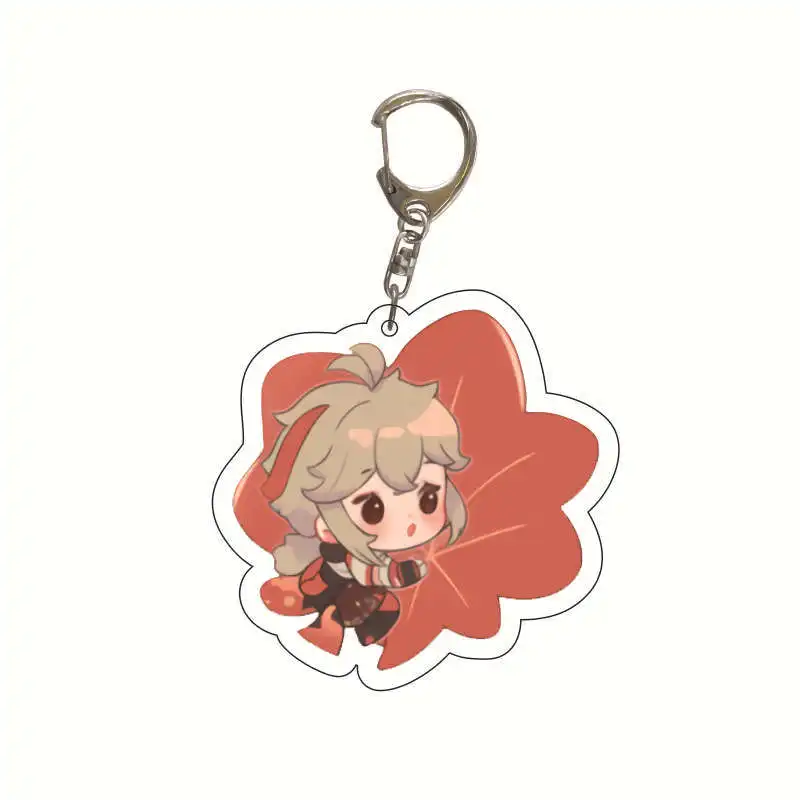 

Anime Game Genshin Impact Keychain Raiden Shogun Hutao Kaedehara Kazuha Xiao Yoimiya Cartoon Pendant Keyring Jewelry Accessories