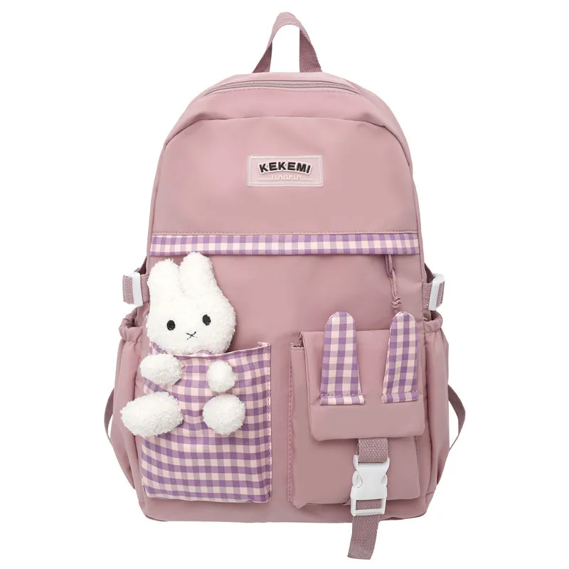 

Рюкзак Kawaii с изображением кролика женский, для школы, путешествий, для ноутбуков, учеников