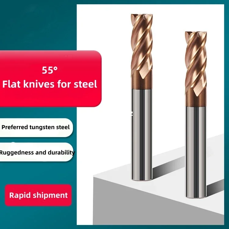 

Фрезерный резак из карбида вольфрама с 4 канавками, 55 градусов