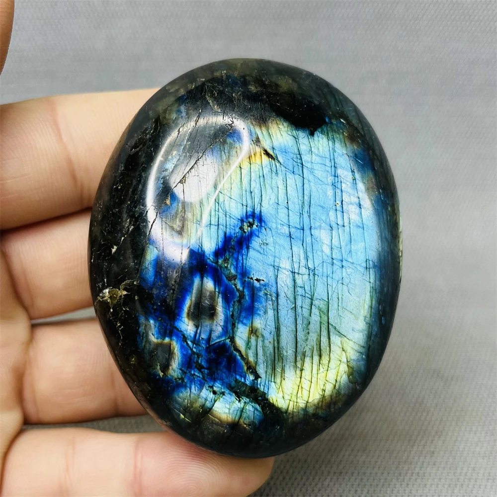 

Суперкрасивый двусторонний светильник лый Золотой Лабрадорит с узором зебры, лунный камень, Женский драгоценный камень, украшение для дома...