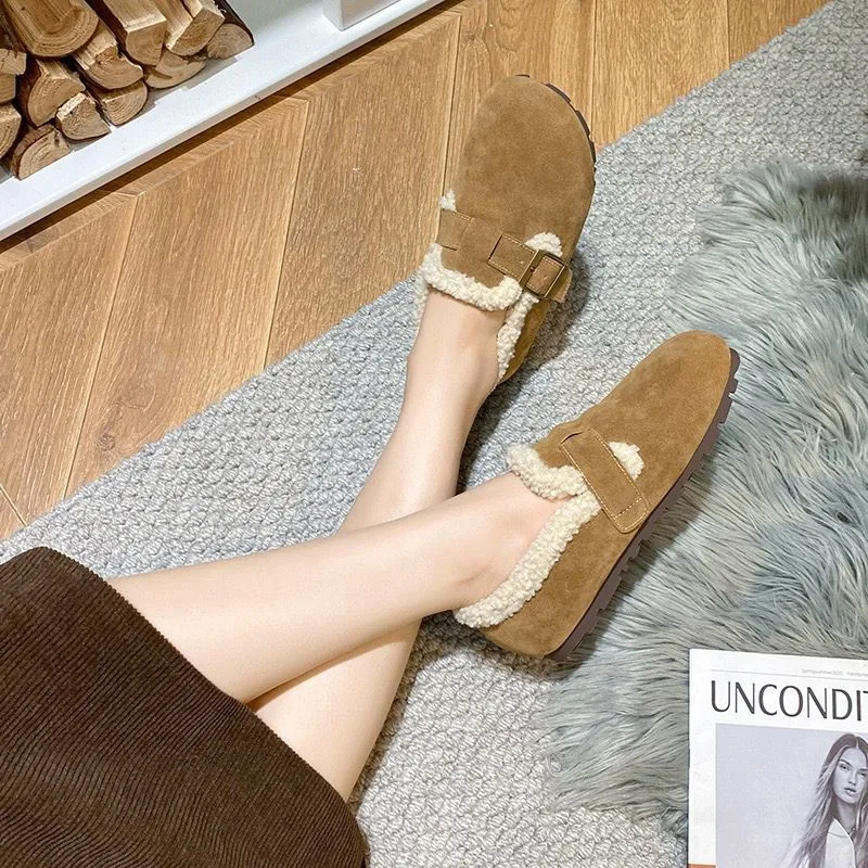 Женские слипоны лоферы на меху зимние в стиле ретро новые мокасины сапоги зимняя