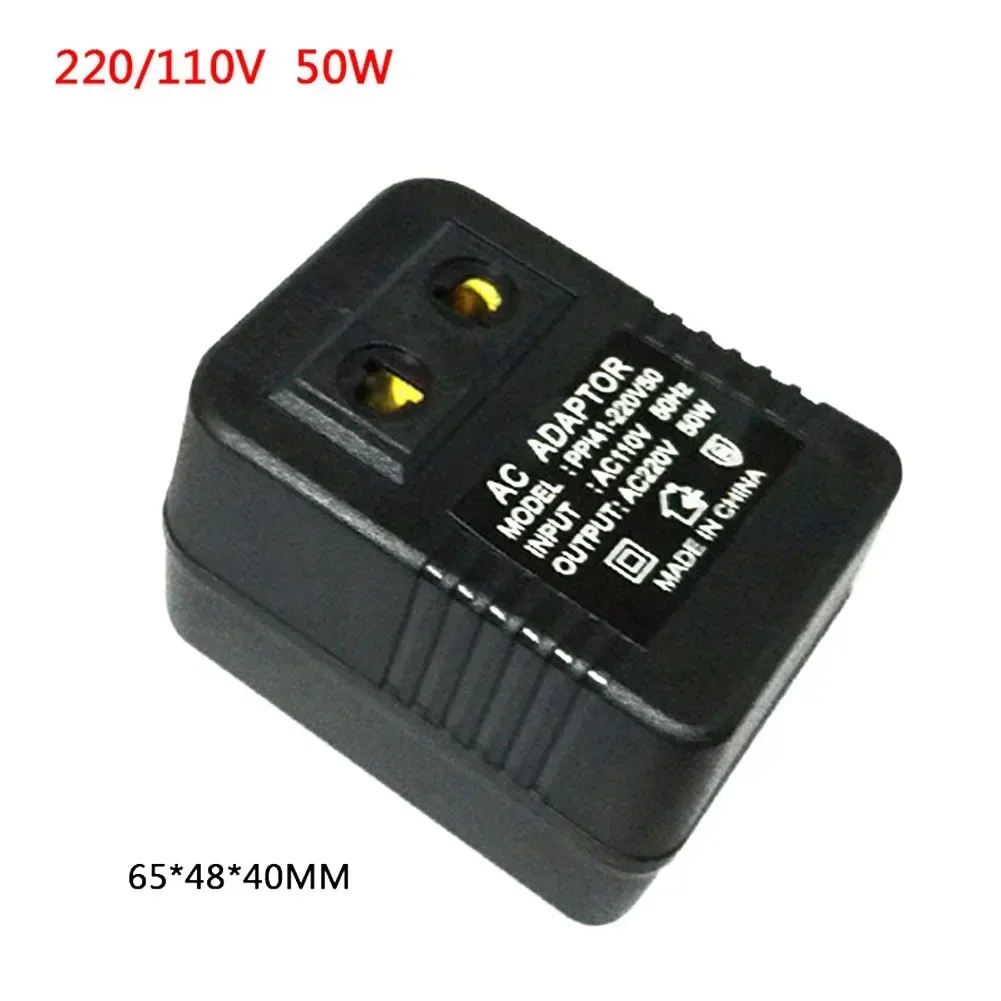 Преобразователь мощности от 220 В до 110 В, понижающий трансформатор, дорожный адаптер, преобразователь напряжения, регулятор, электрооборудование ЕС 50 Вт/100 Вт