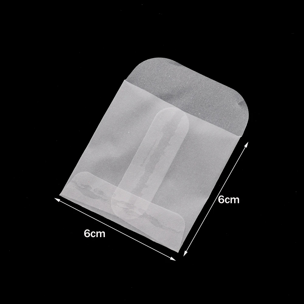 Мини белые бумажные пакеты для ювелирных изделий 50 шт