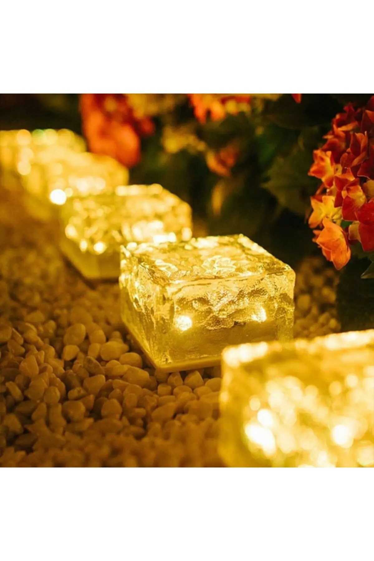 

Schnauer Solar Güzeş Powered Ice Glass Floor Decorative Garden Lighting 4 Led Li Crystal 1