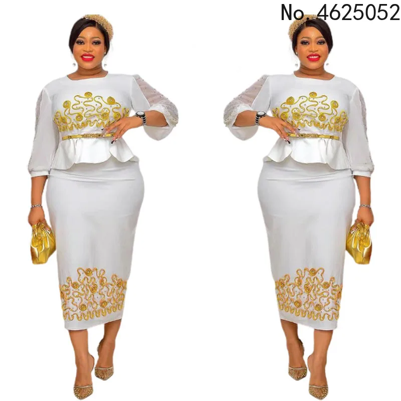 

Комплект из топа и юбки в африканском стиле, женская одежда в стиле хиппи, новинка 2022, блузка и юбка в стиле Анкары Дашики, женская одежда для ...