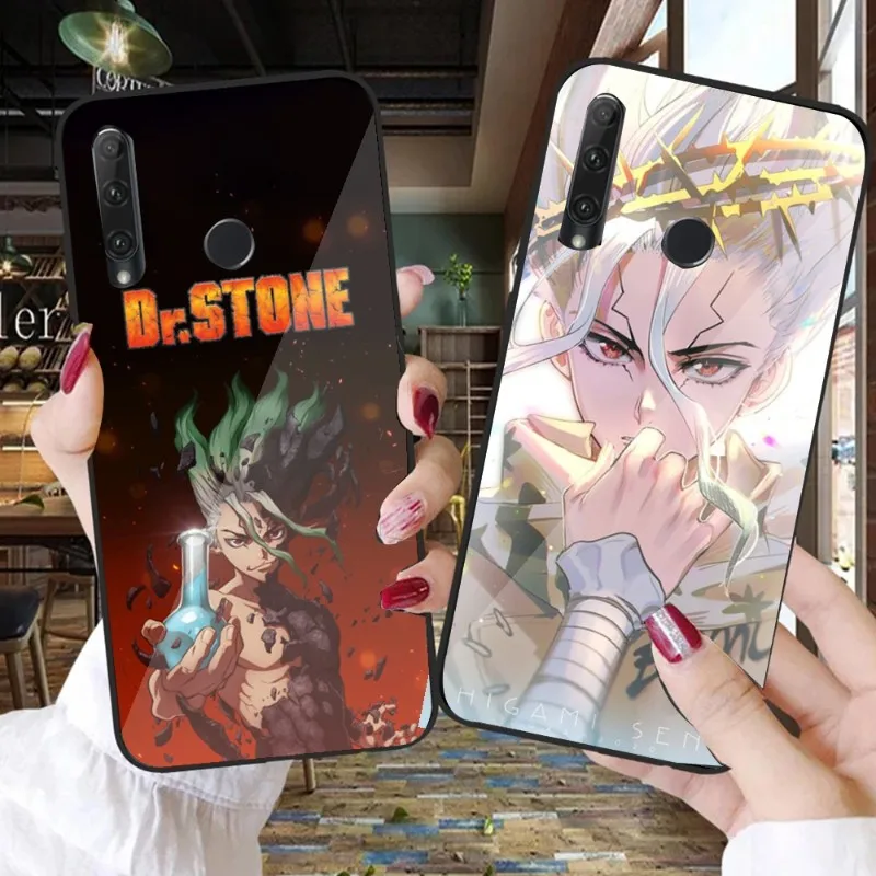 

Чехол с аниме Dr.STONE для телефона Huawei P50 P40 P30 P20 Pro Mate 40 30 20 Pro Nova 9 8 7 PC, стеклянный чехол для телефона