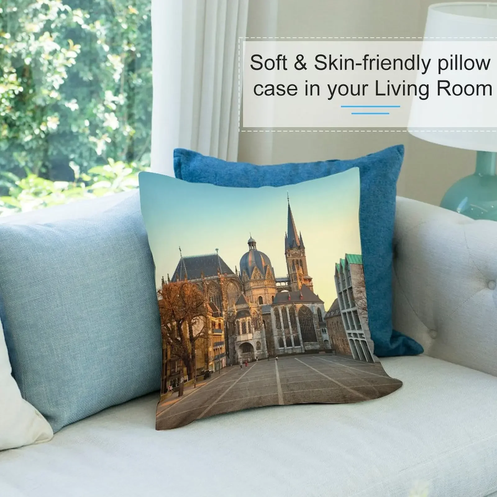 Aachen Cathedral Декоративная подушка Подушки для кровати Наволочка Осенняя наволочка