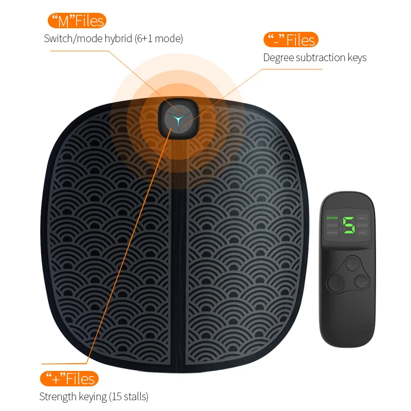 

EMS Foot Massage Mat, Reflexology Foot Massager Acupoint Mat Stimulates Blood Circulation, remote control fold massager