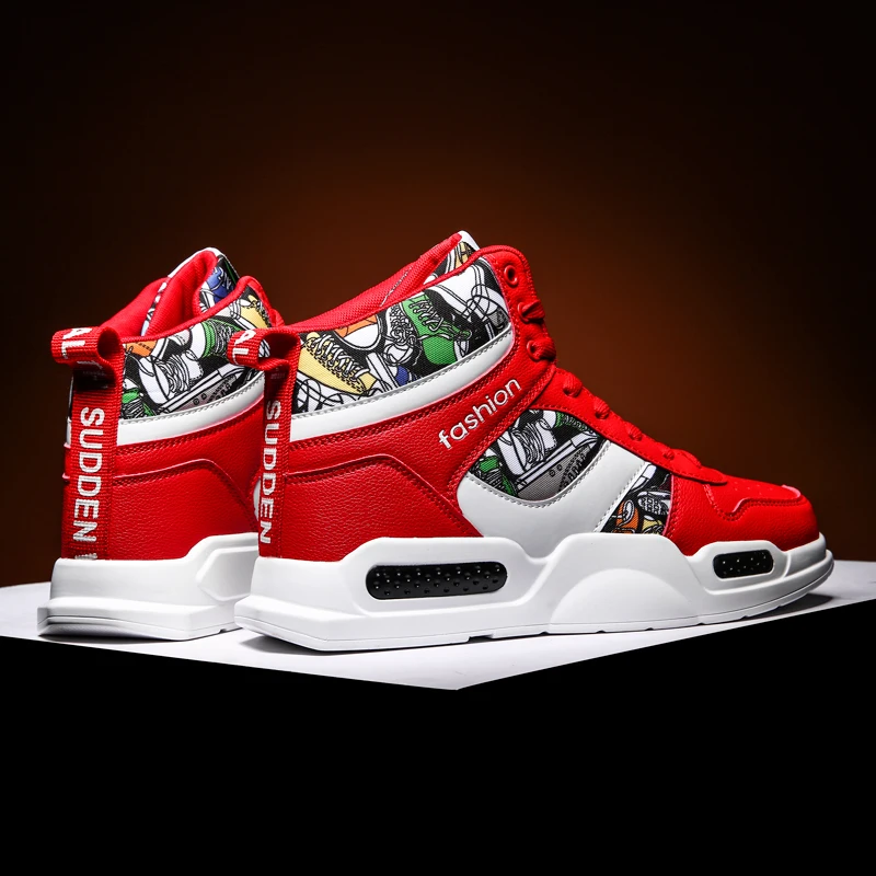 Fashion Graffiti Shoes Male Comforthable Sports Shoes Gym Training Athletic Shoes Women