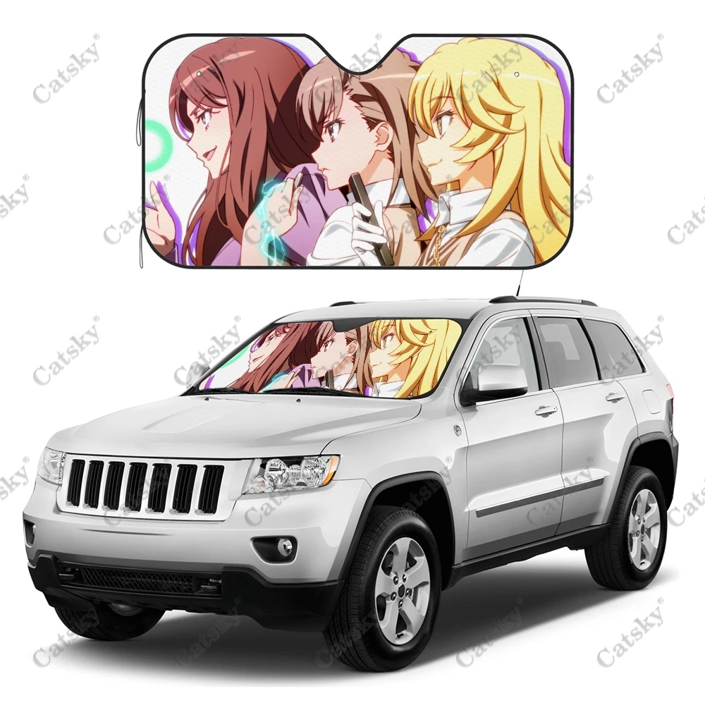 

Автомобильный солнцезащитный козырек Mikoto Misaka для лобового стекла автомобиля аниме определенный научный пистолет для перил складной солнцезащитный козырек Солнцезащитный козырек для автомобиля SUV
